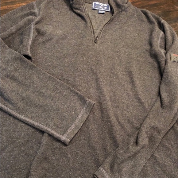 Polo sport quarter zip grey zipper long sleeve sweater size L - Picture 4 of 4